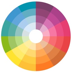 color wheel in book cover design