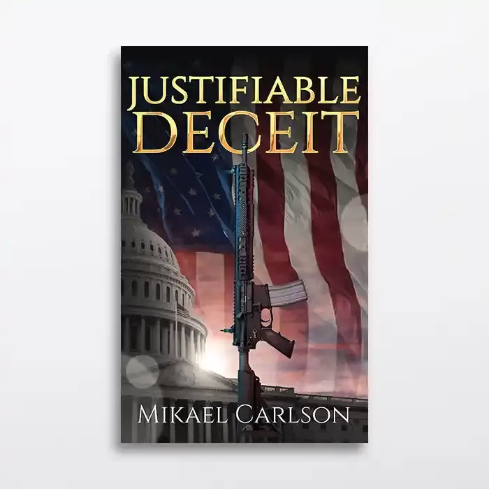 Political thriller book cover