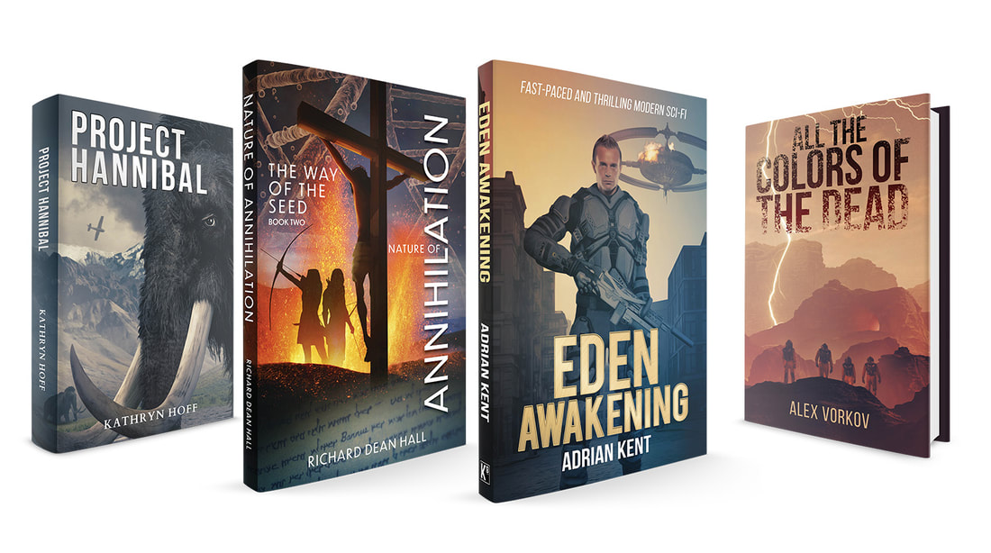 Great promotional designs for authors with 3D books