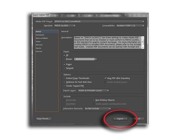 Exporting a PDF for Createspace