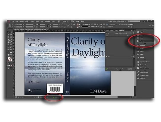 to export your book a PDF when using InDesign - JD&J BOOK COVER DESIGN
