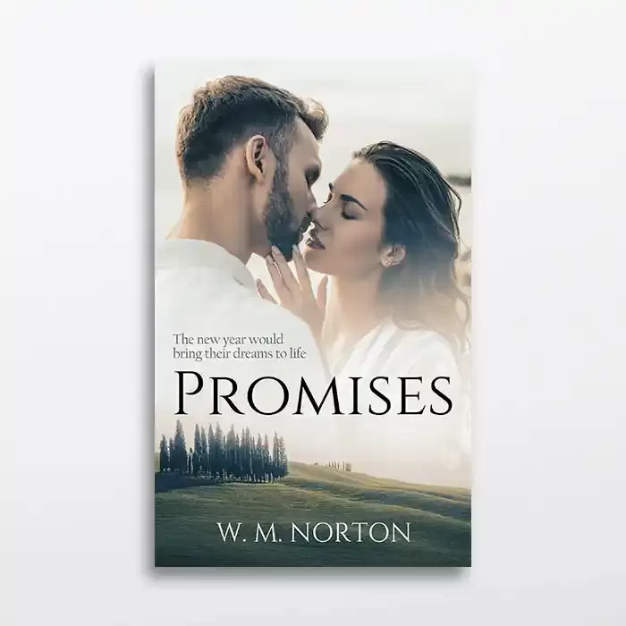 Book cover design for beautiful romance novels