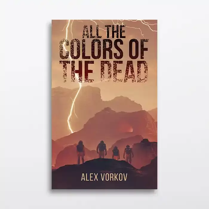 Science fiction horror book cover design