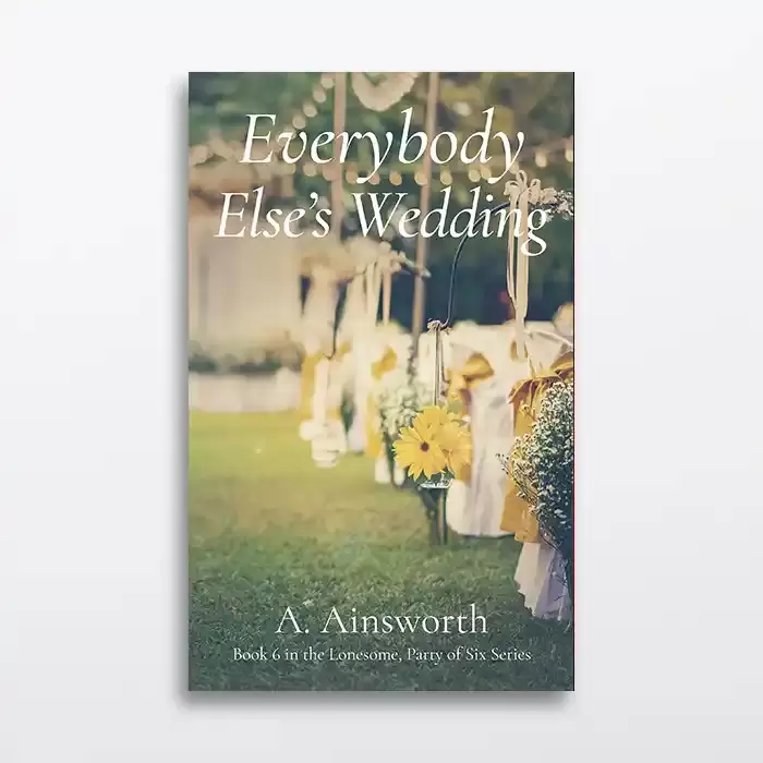 Romantic fiction book with a wedding location