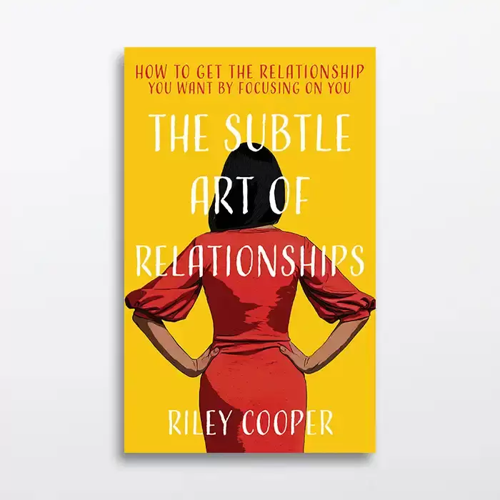Relationship advice book cover design