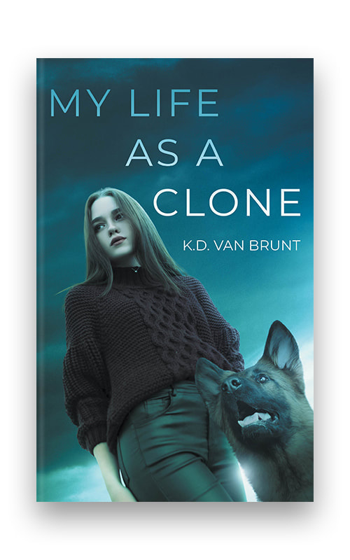 YA fiction book cover with girl and dog upon it